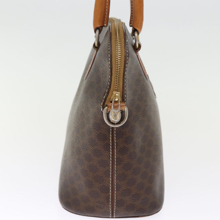 Celine Macadam Canvas Hand Bag PVC 2way Brown Auth 75627