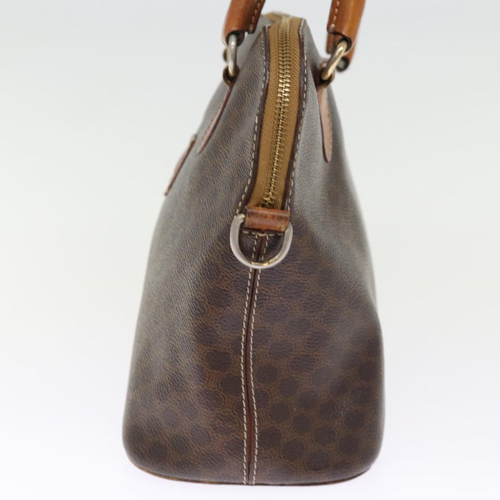 Celine Macadam Canvas Hand Bag PVC 2way Brown Auth 75627
