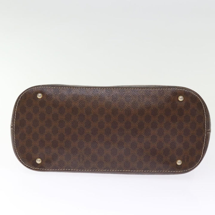 Celine Macadam Canvas Hand Bag PVC 2way Brown Auth 75627