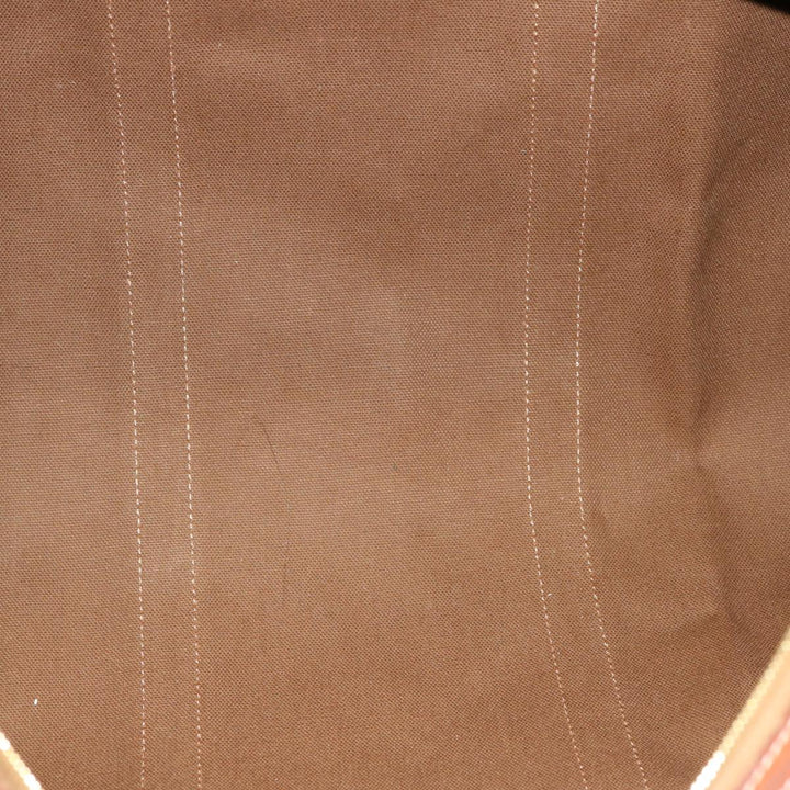 Celine Macadam Canvas Boston Bag PVC Brown Auth 75629