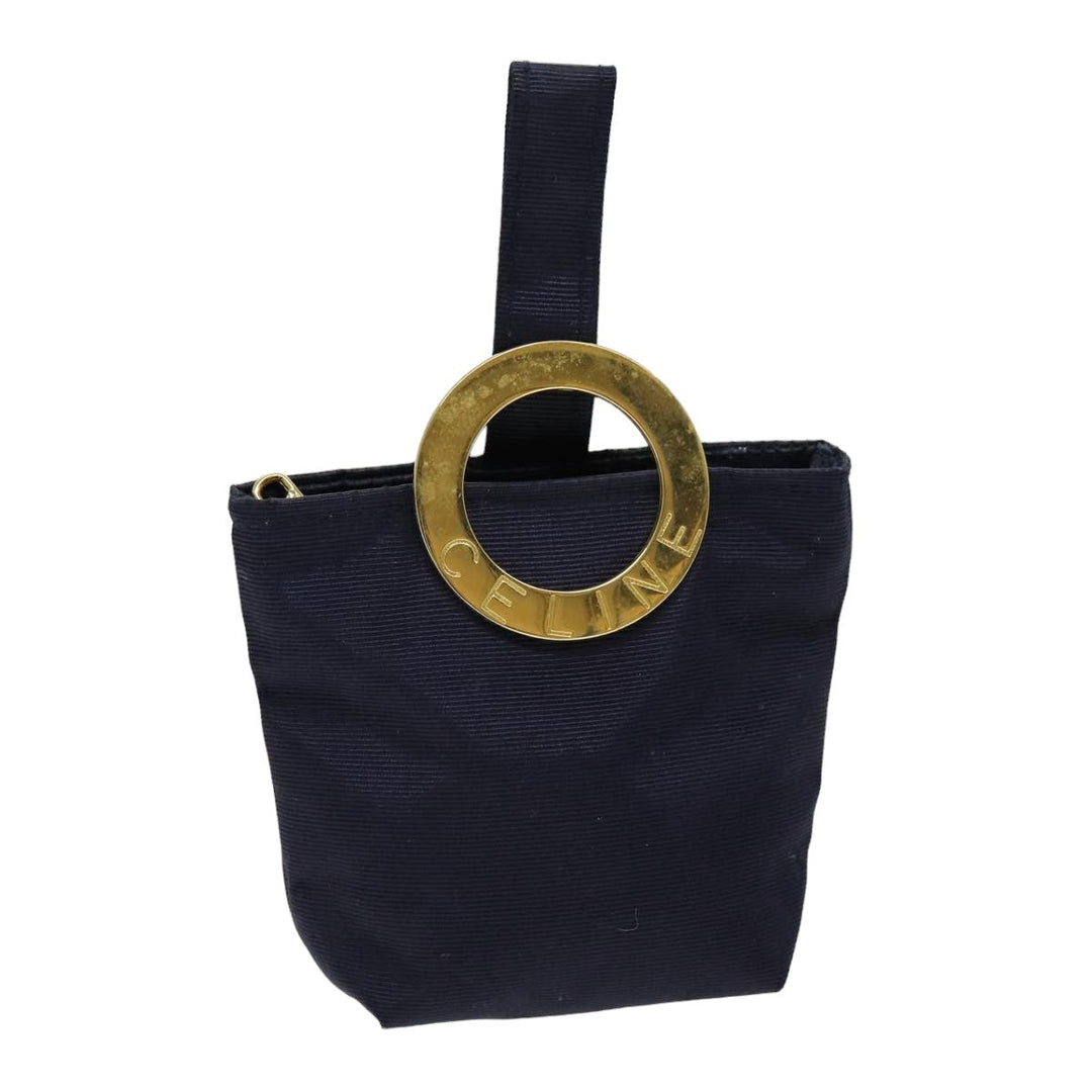 Celine Pouch Nylon Navy  75656
