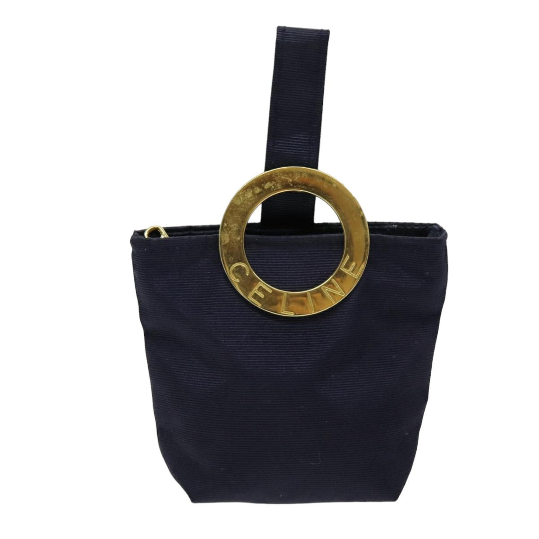 Celine Pouch Nylon Navy  75656