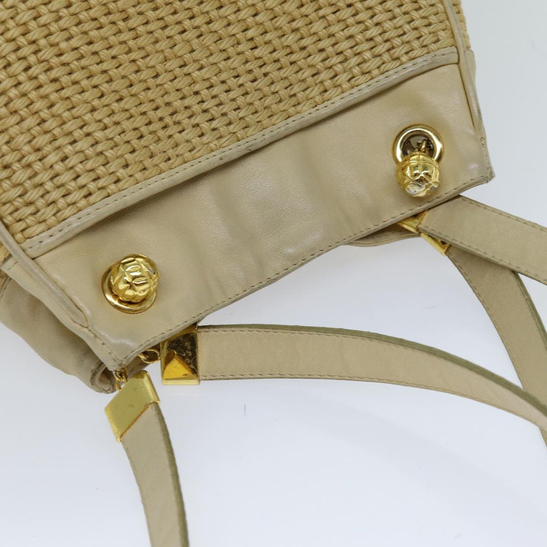 Bottega veneta Shoulder Bag straw Beige Auth 75697