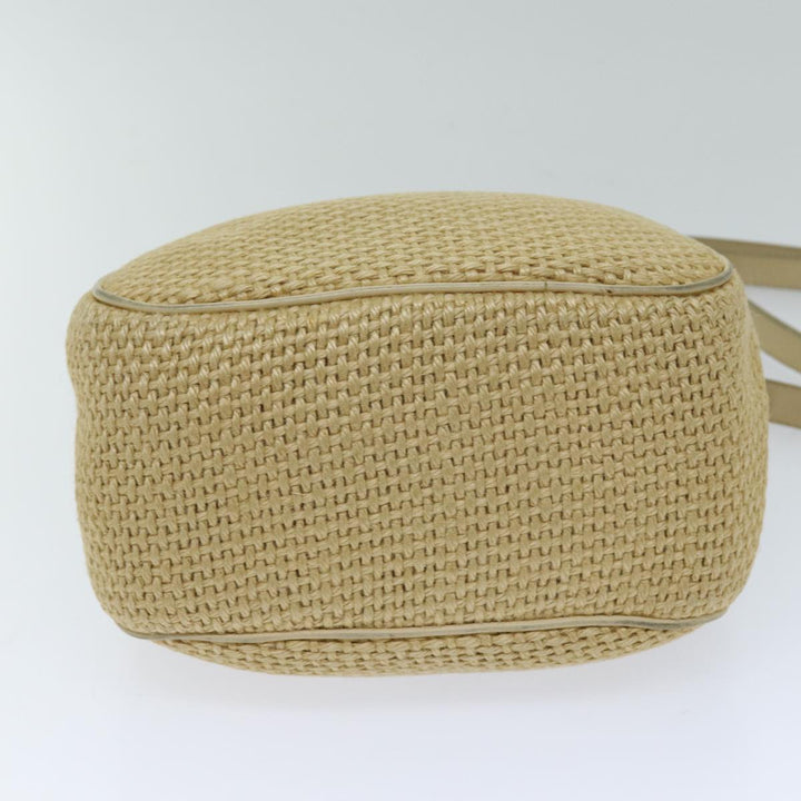 Bottega veneta Shoulder Bag straw Beige Auth 75697