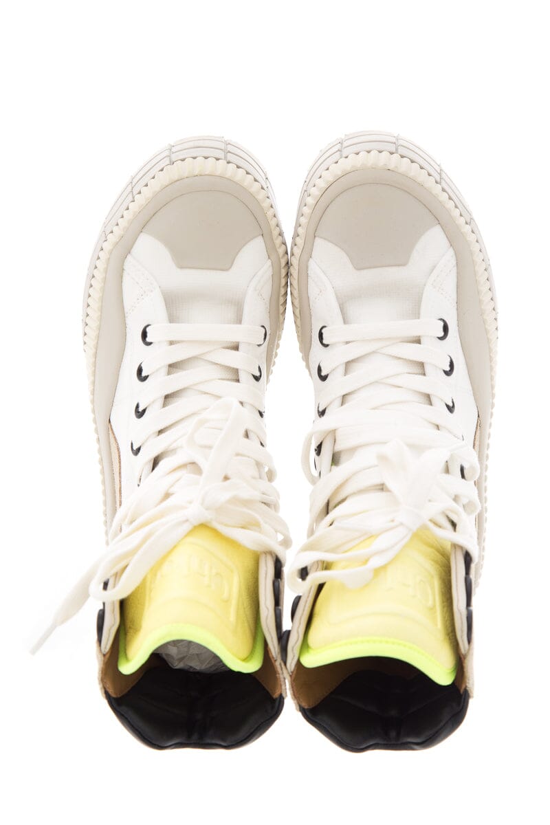 Chloe Beige Clint High Top Sneakers SZ 36