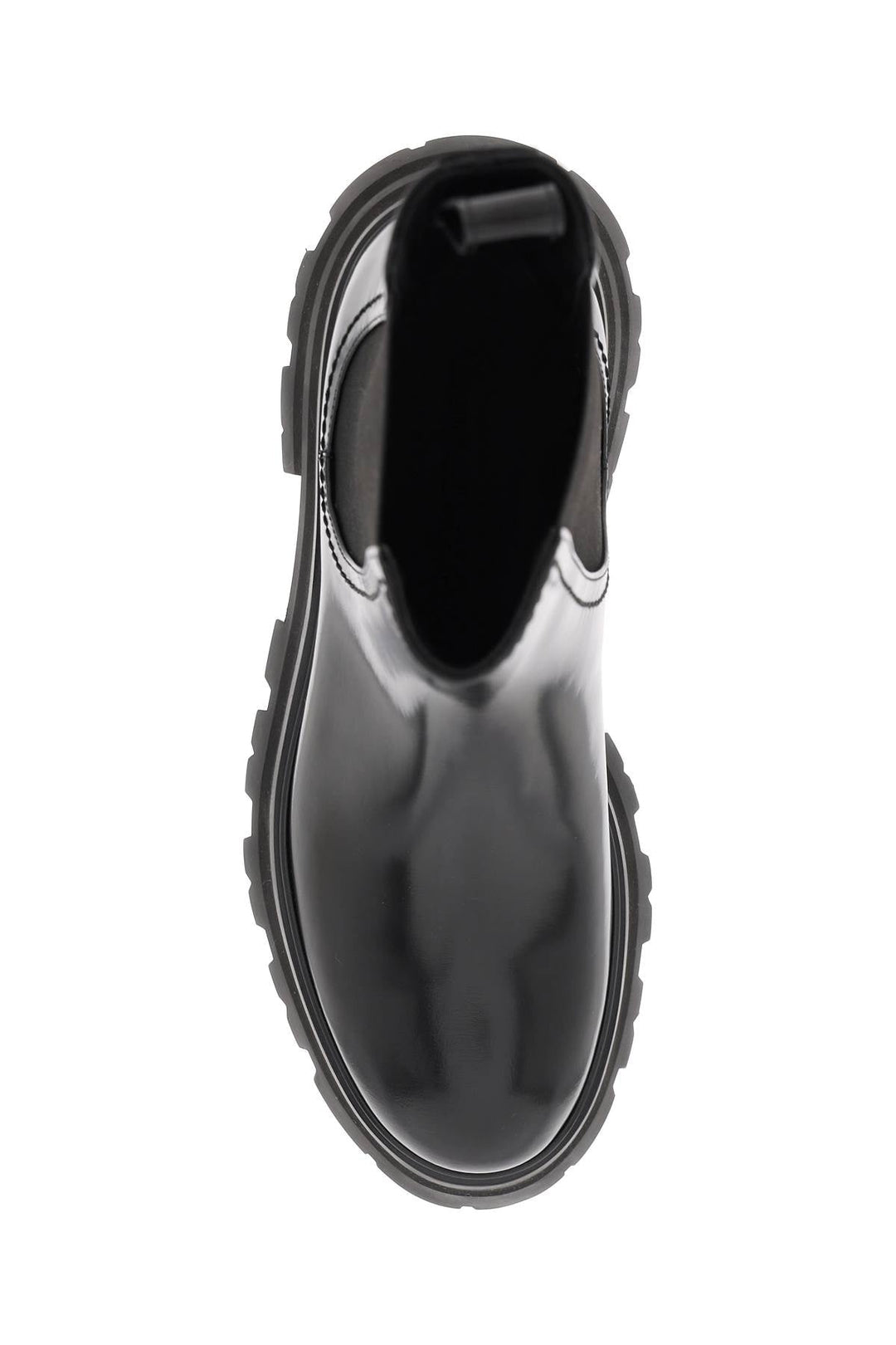 SHINY LEATHER CHELSEA BOOTS