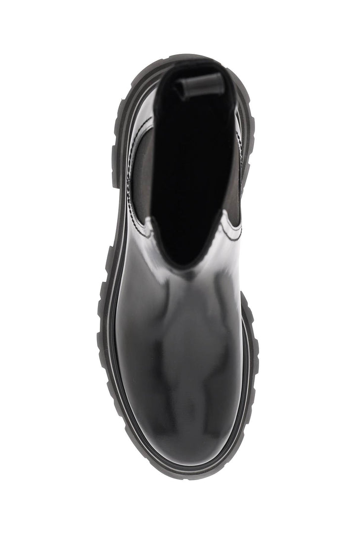 SHINY LEATHER CHELSEA BOOTS