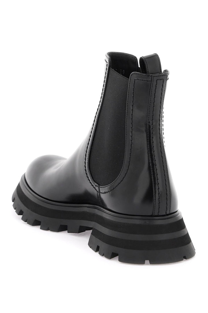 SHINY LEATHER CHELSEA BOOTS