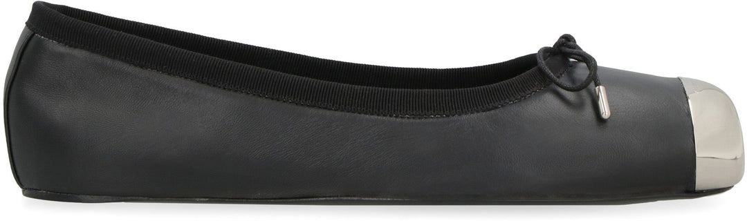 LEATHER BALLET FLATS