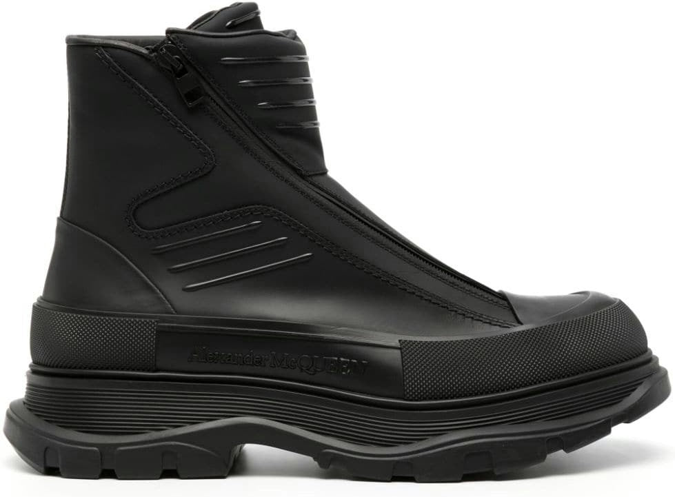 TREAD SLICK LEATHER ANKLE BOOTS