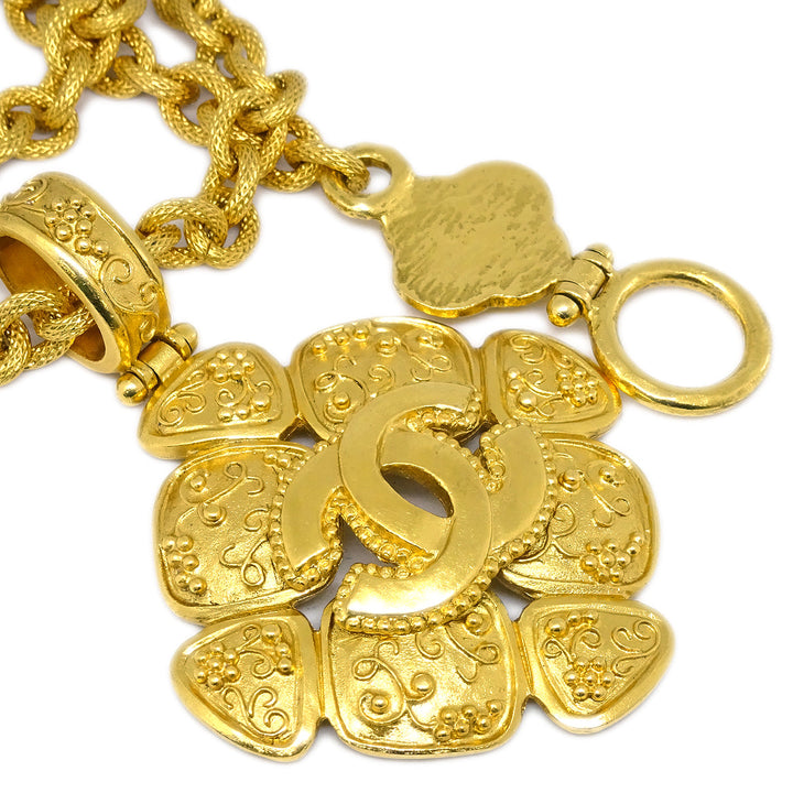 Top Quality Chanel Gold Chain Pendant Necklace 96A