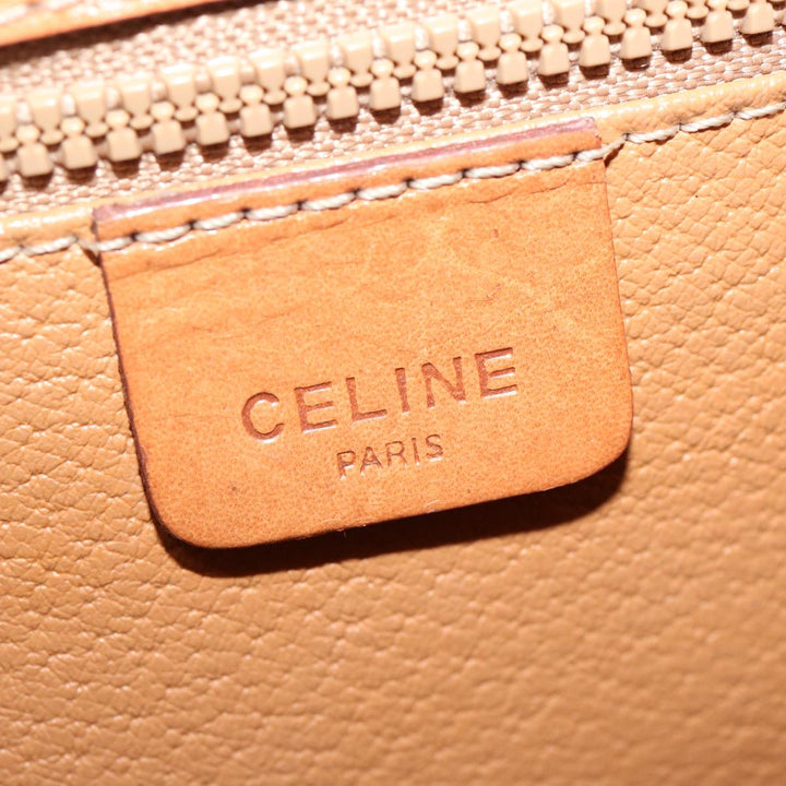 Celine Macadam Canvas Hand Bag PVC 2way Brown Auth 75809