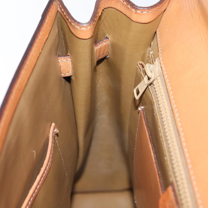 Celine Macadam Canvas Hand Bag PVC Brown Auth 75810