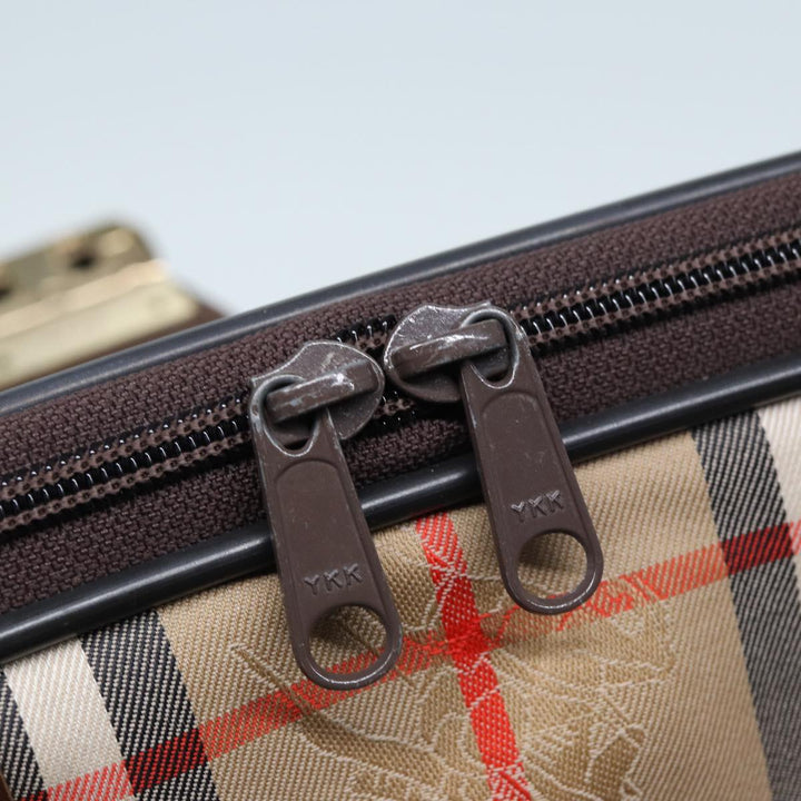 BurberrySs Nova Check Garment Cover Canvas Beige Brown Auth 75841