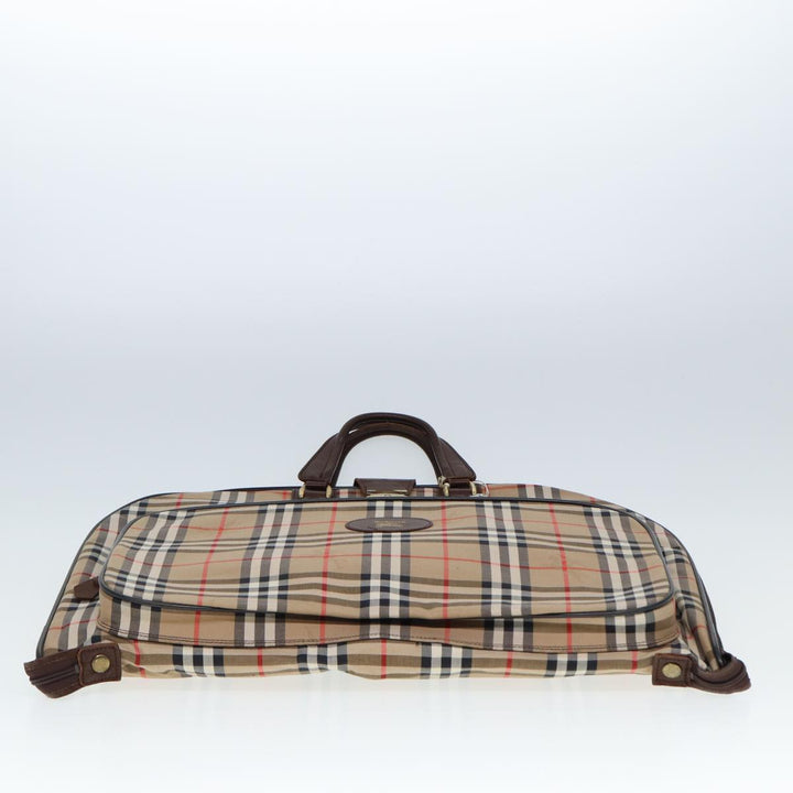 BurberrySs Nova Check Garment Cover Canvas Beige Brown Auth 75841