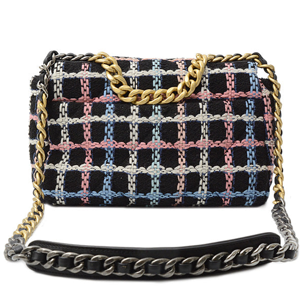 Top Quality Chanel Tweed 19 Chain Shoulder Bag