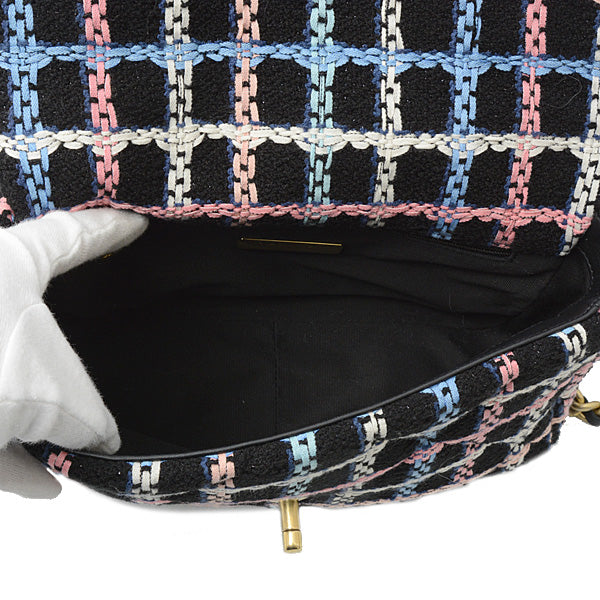 Top Quality Chanel Tweed 19 Chain Shoulder Bag