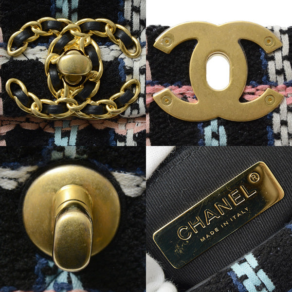 Top Quality Chanel Tweed 19 Chain Shoulder Bag