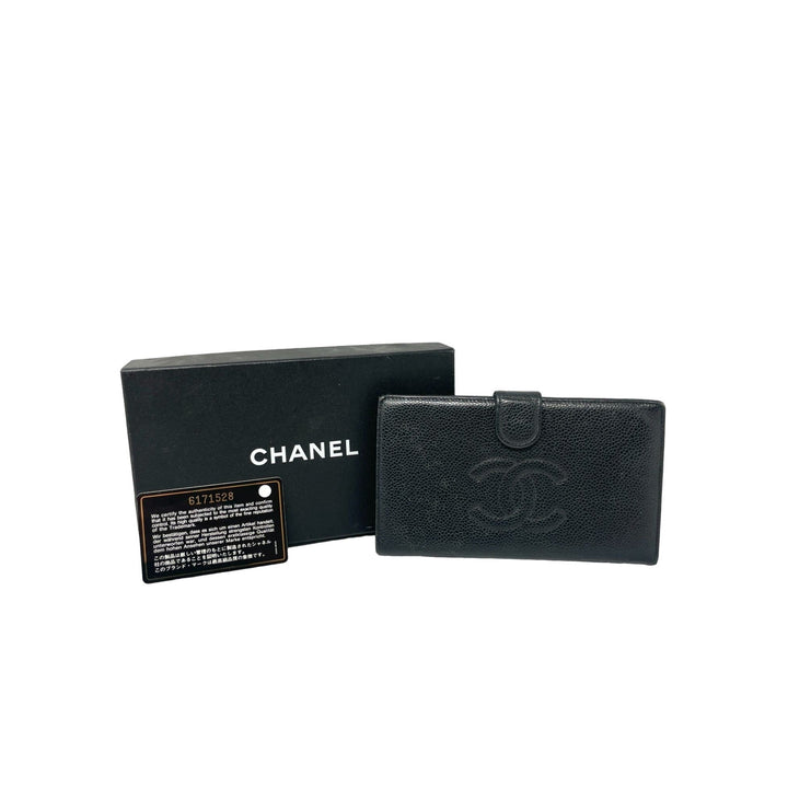 Top Quality Chanel Top Quality Chanel Timeless Caviar Continental Wallet - Black
