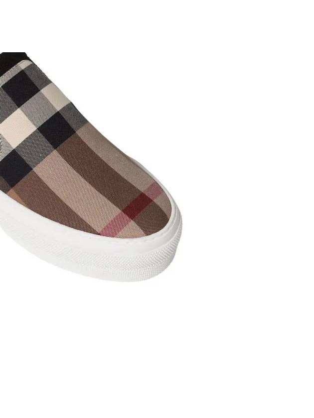 Burberry Embossed Logo Checked Slip-on