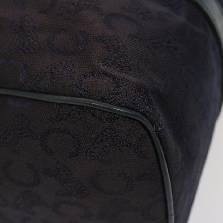 Celine C Macadam Canvas Boston Bag Navy Auth 76017