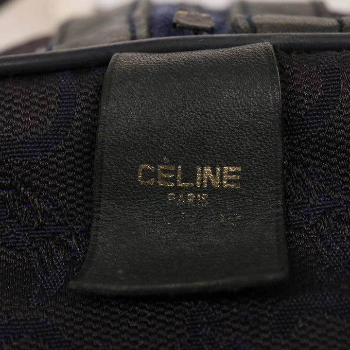 Celine C Macadam Canvas Boston Bag Navy Auth 76017