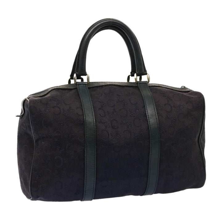 Celine C Macadam Canvas Boston Bag Navy Auth 76017