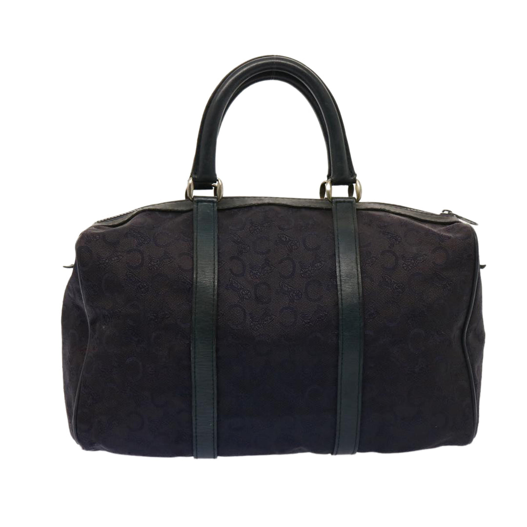 Celine C Macadam Canvas Boston Bag Navy Auth 76017