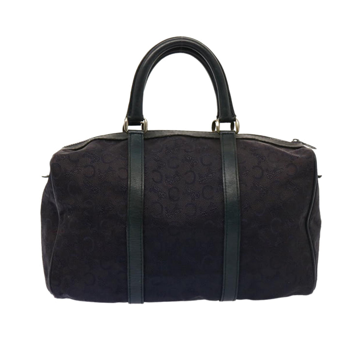 Celine C Macadam Canvas Boston Bag Navy Auth 76017
