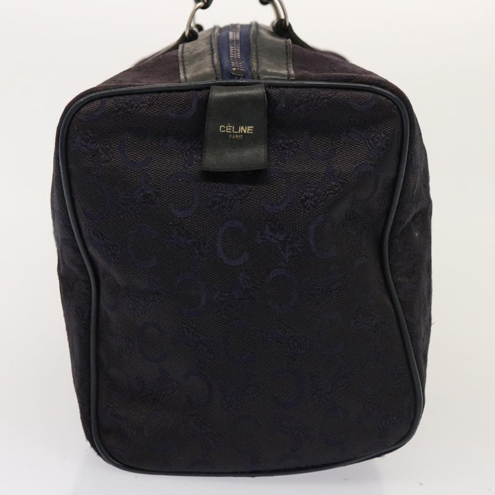 Top Quality Celine C Macadam Canvas Boston Bag Navy Auth 76017