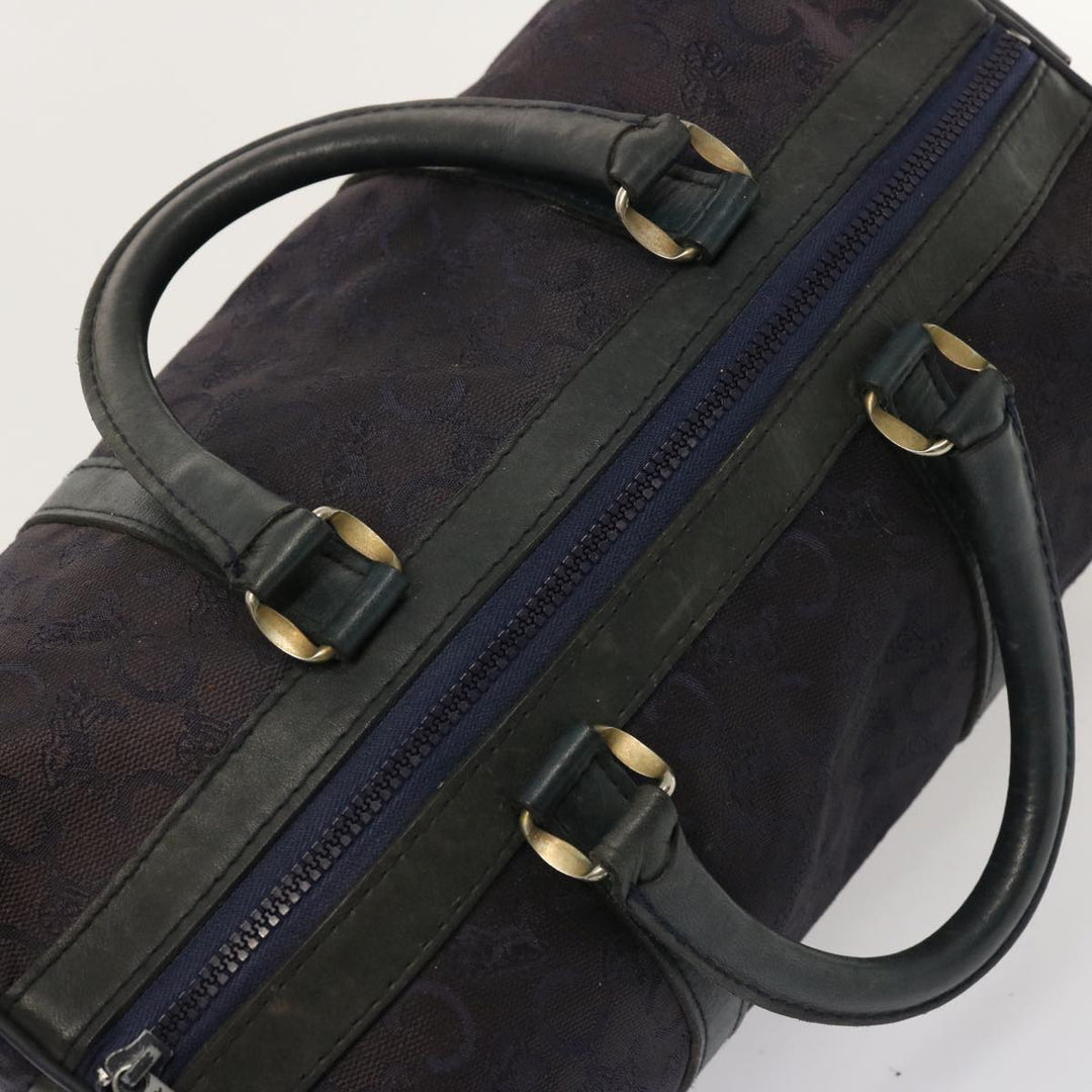 Celine C Macadam Canvas Boston Bag Navy Auth 76017