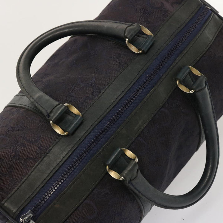 Celine C Macadam Canvas Boston Bag Navy Auth 76017