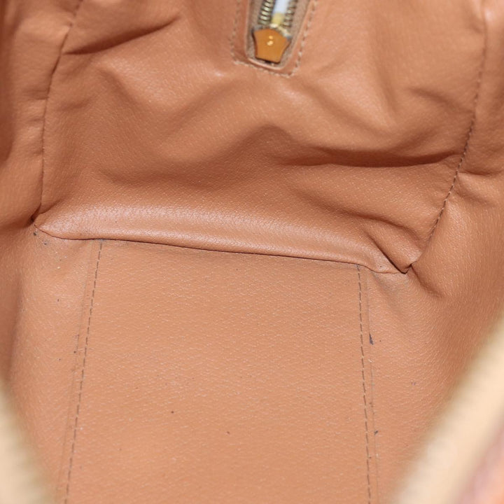 Celine Macadam Canvas Hand Bag PVC Brown Auth 76019