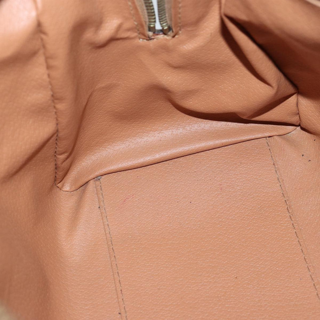 Celine Macadam Canvas Hand Bag PVC Brown Auth 76019