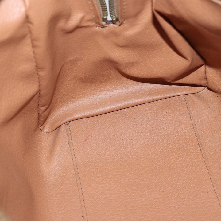 Celine Macadam Canvas Hand Bag PVC Brown Auth 76019