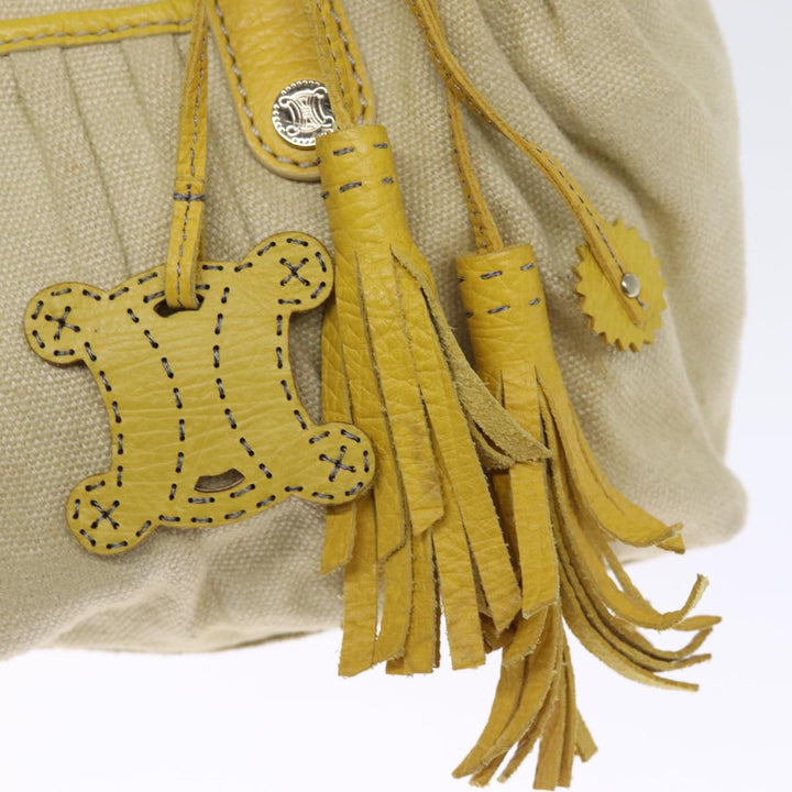 Celine Tote Bag Canvas Beige Auth 76022