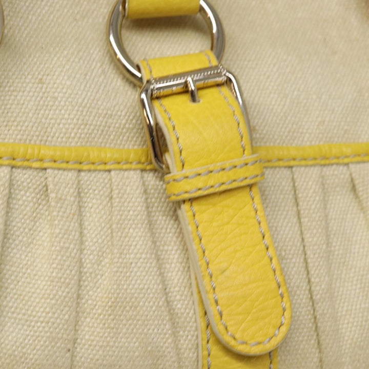 Celine Tote Bag Canvas Beige Auth 76022