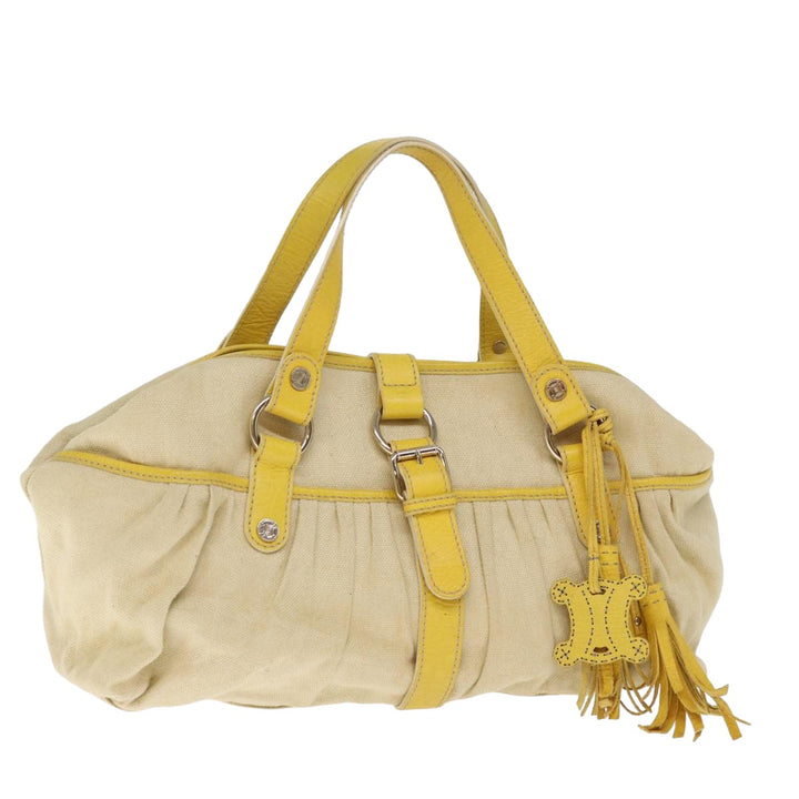 Celine Tote Bag Canvas Beige Auth 76022