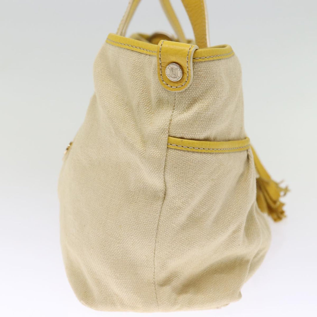Celine Tote Bag Canvas Beige Auth 76022