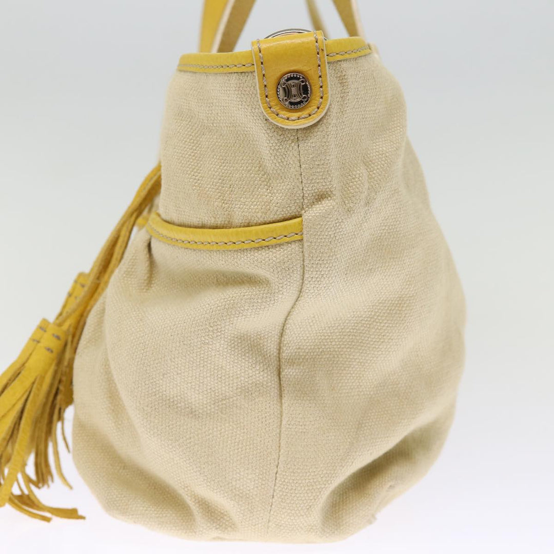 Celine Tote Bag Canvas Beige Auth 76022