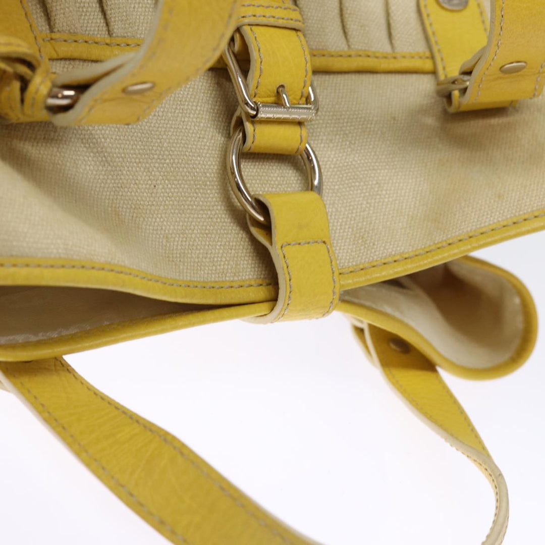 Celine Tote Bag Canvas Beige Auth 76022