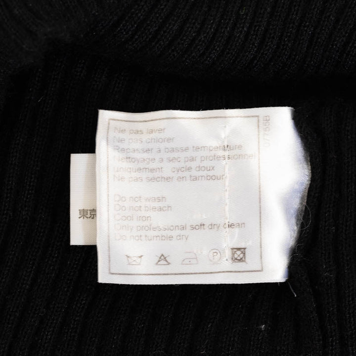 Top Quality Chanel Cocomark Nits Tartar Neck sweaters Black Casimir Silk Ladies Chanel