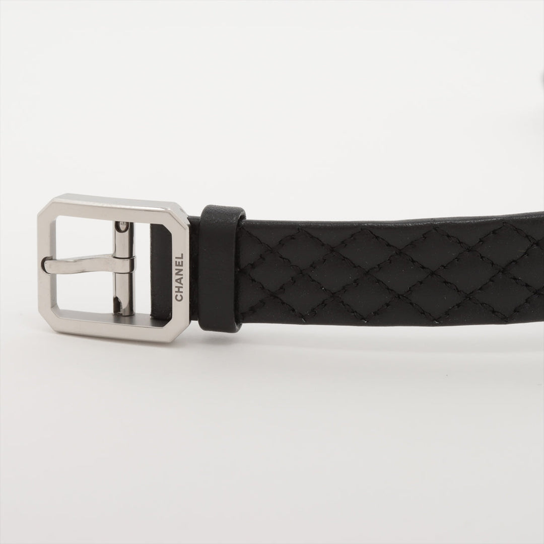 Top Quality Chanel boyfriend H6955 SS x leather QZ silver sign plate