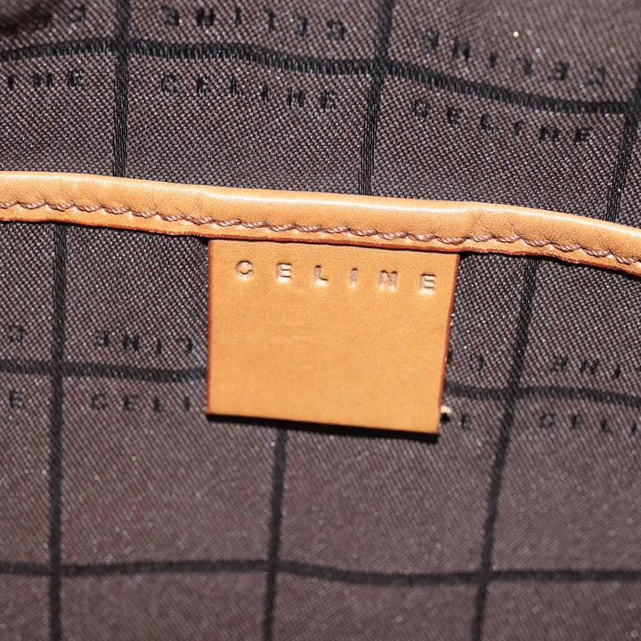Celine C Macadam Canvas Shoulder Bag Orange Auth 76078