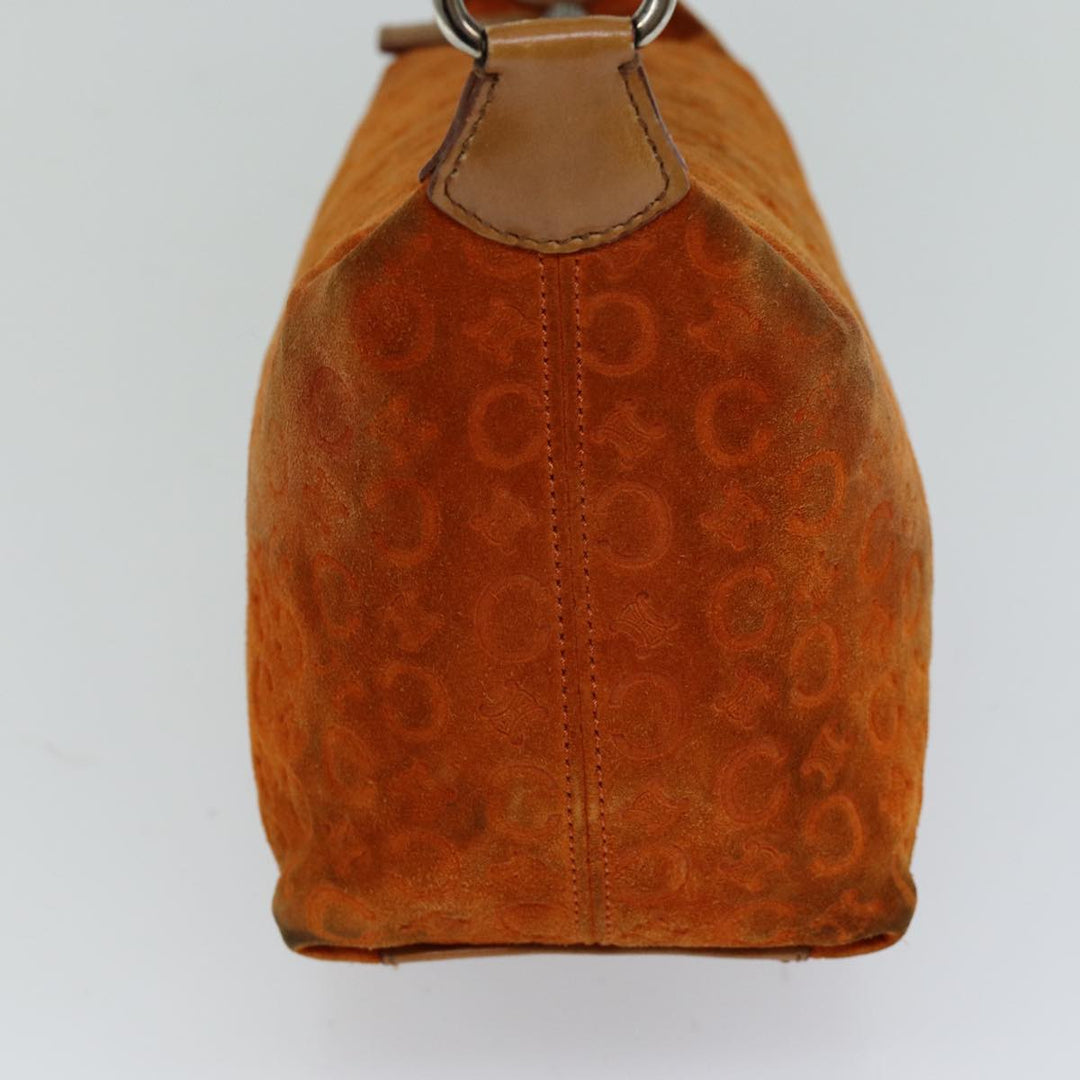 Celine C Macadam Canvas Shoulder Bag Orange Auth 76078