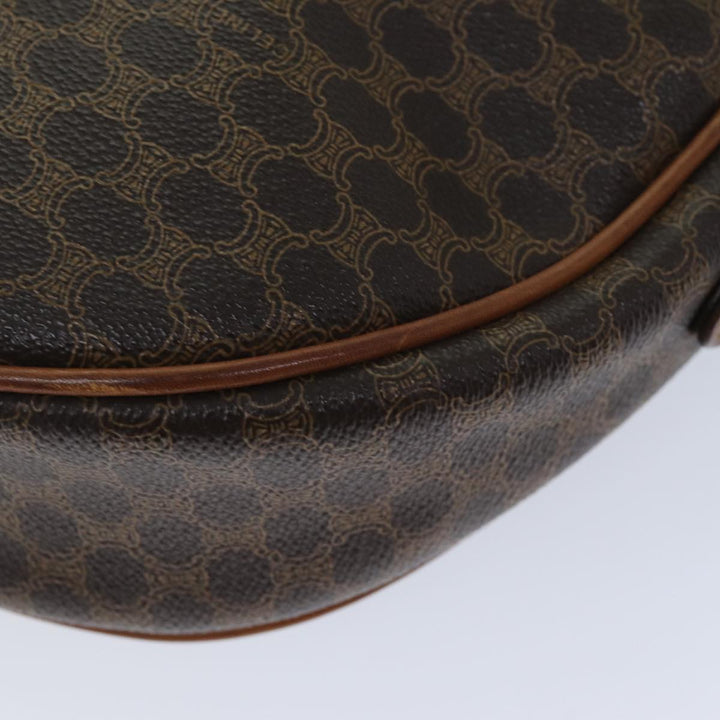 Celine Macadam Canvas Shoulder Bag PVC Brown  76083