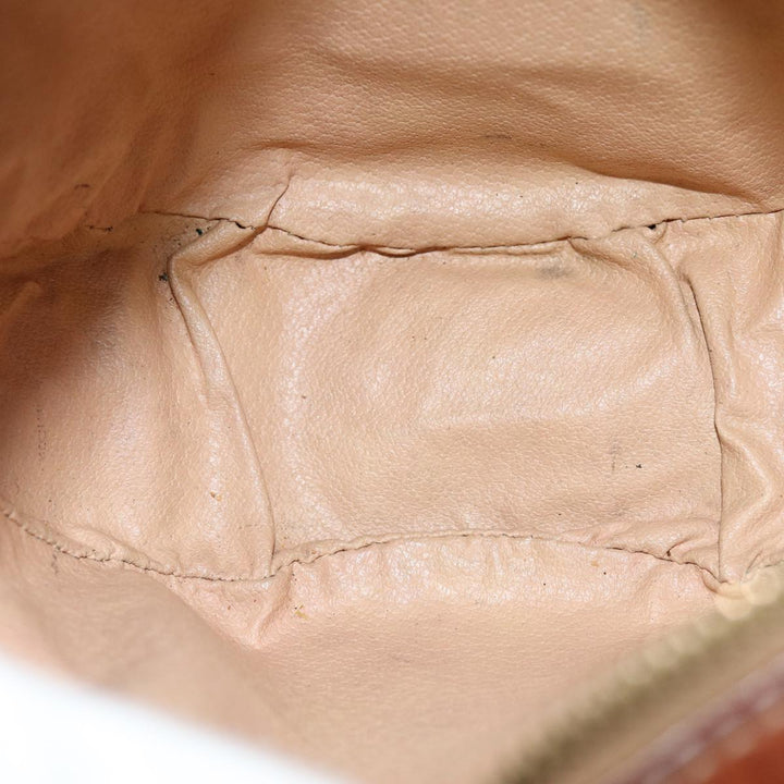 Celine Macadam Canvas Shoulder Bag PVC Brown  76083