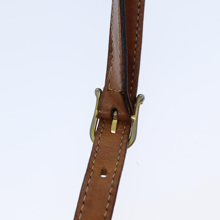Celine Macadam Canvas Shoulder Bag PVC Brown  76083