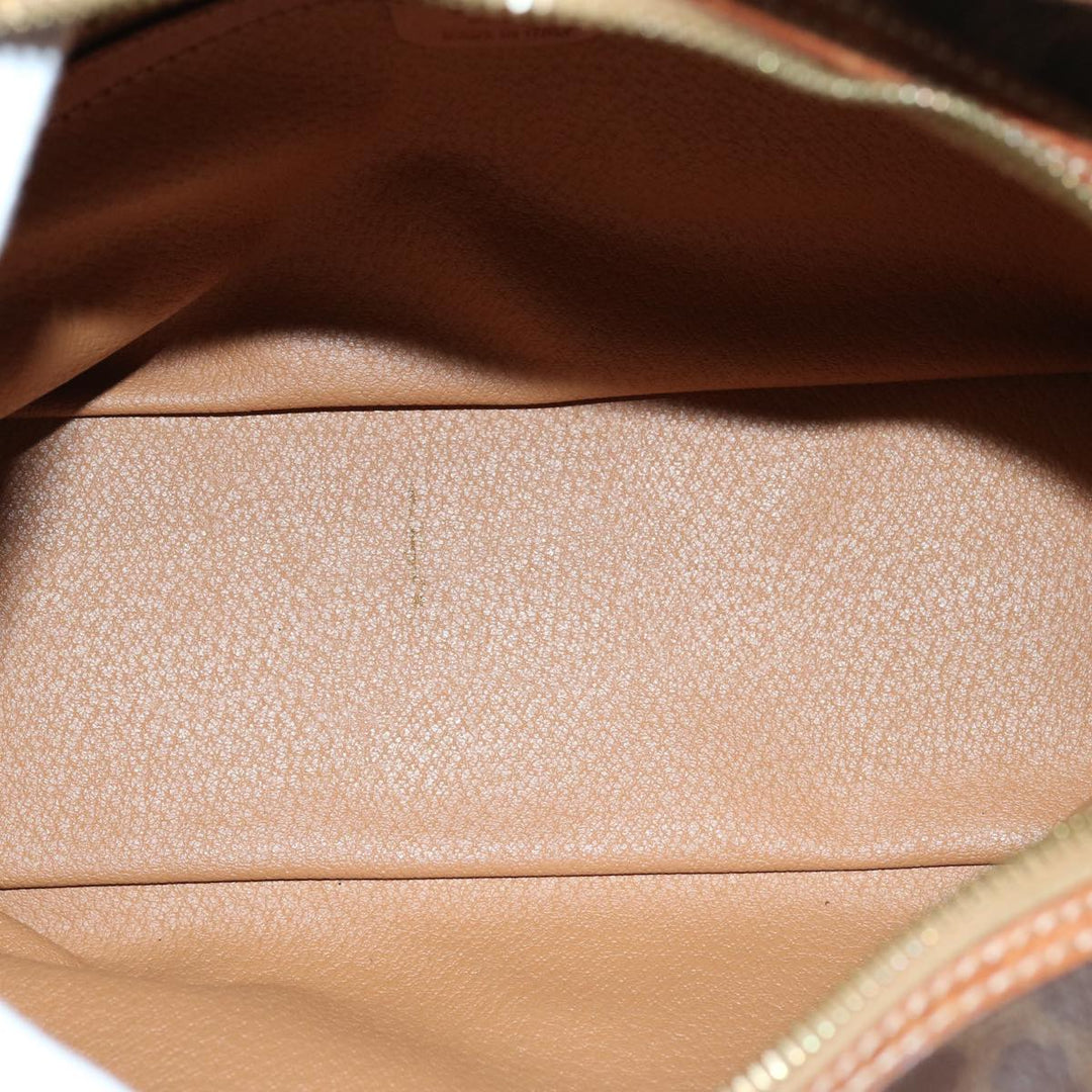 Celine Macadam Canvas Hand Bag PVC Brown  76084