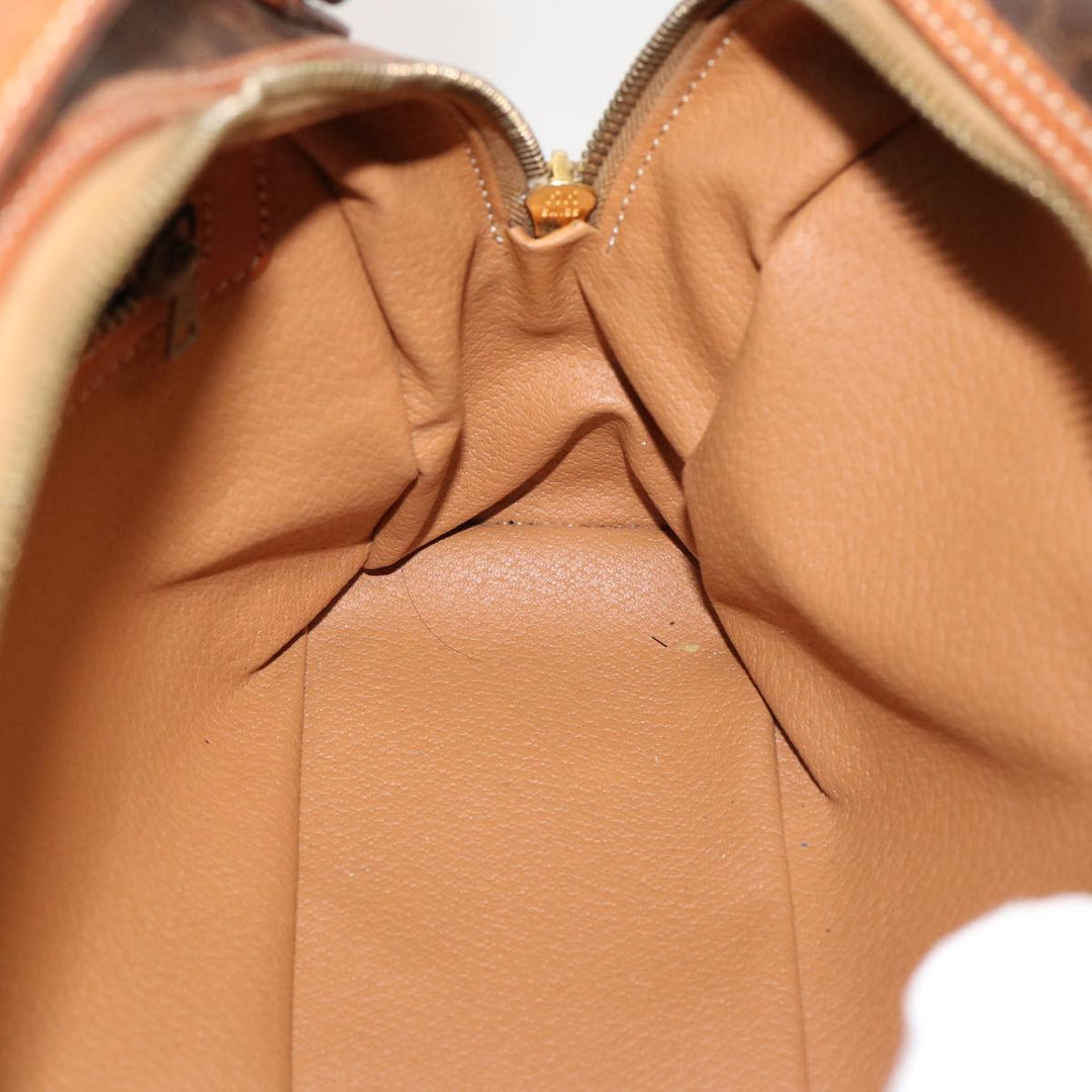 Celine Macadam Canvas Hand Bag PVC Brown  76084